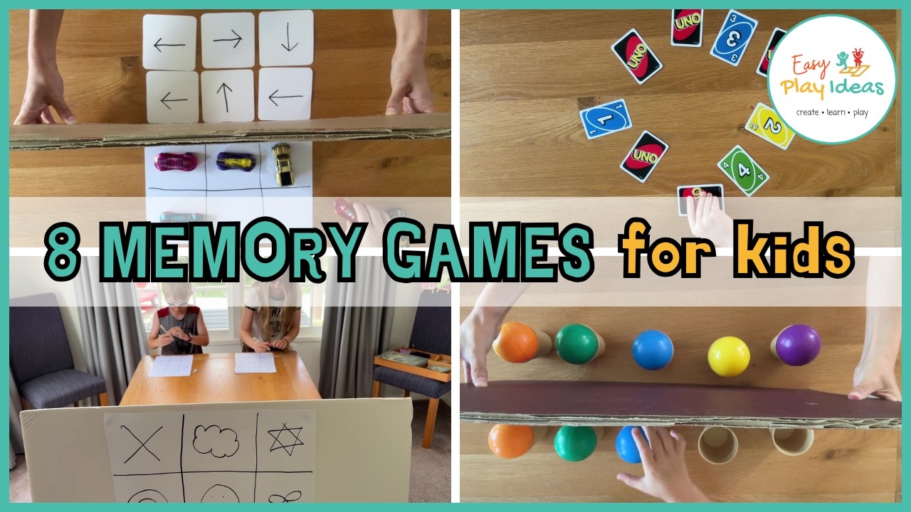 8 Easy Memory Games for Kids (Fun Brain Boosting Activities) - YouTube