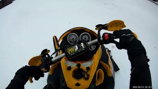 Test drive of my 2004 Skidoo MXZ 600 H.O. Adrenaline after its serivce
