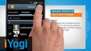 How to send a message on Samsung® GALAXY S II