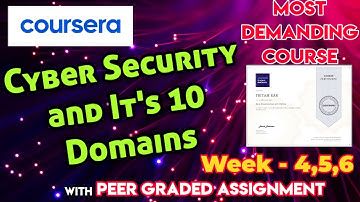 Cybersecurity and Its Ten Domains quiz answers||week4,5,6 solution||Peer graded assignment||Coursera