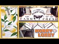 HOBBY LOBBY FARMHOUSE DECOR SHOP WITH ME 2019