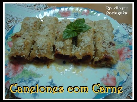 Canelones com carne receita super fácil