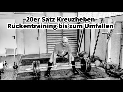 Kreuzheben 20 Wiederholungen - 55 Jahre Powerlifter