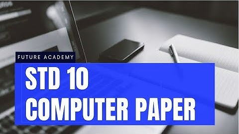 STD 10 computer| practice paper| model paper | August 2021| gov. paper| full solution