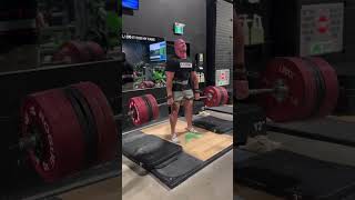 440kg (970 lbs) with 3” soft pads on a stiff bar. This is 30kg ahead of where I was last year. screenshot 4