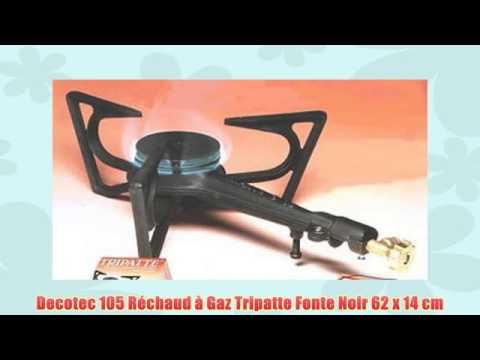 Decotec 105 Rechaud A Gaz Tripatte Fonte Noir 62 X 14 Cm Youtube