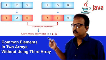 java program to find common elements in two arrays || by debasish sir