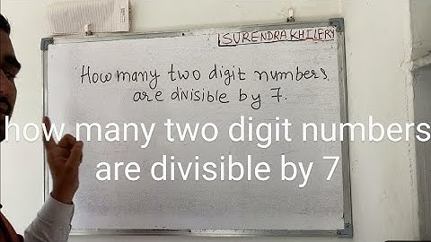 how many two digit numbers are divisible by 7 in Hindi , Surendra Khilery