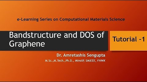 Graphene Bandstructure and DOS Calculation with Quantum ESPRESSO and BURAI GUI