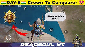 Solo Rank Push Day-6 Crown To Conqueror in BGMI 😍 tips and tricks 🔥RealMe X2 Pro