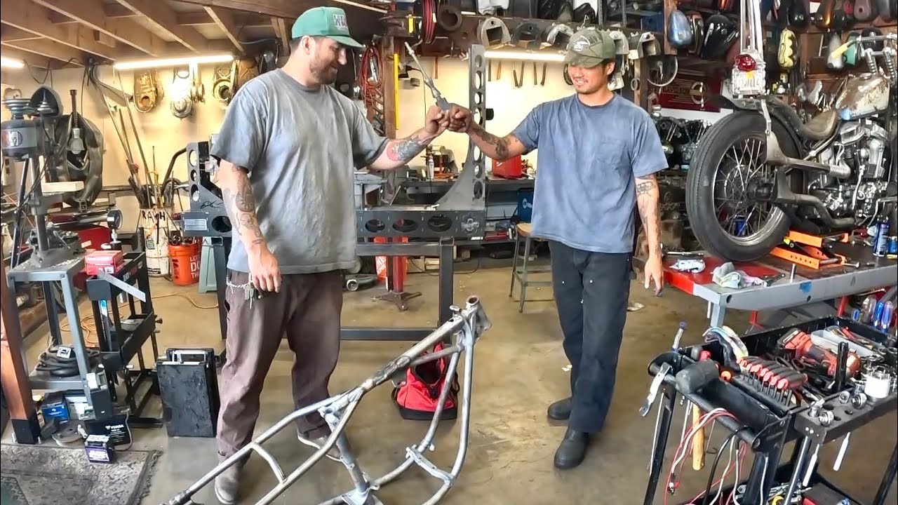 It's all about chop】making the hardtailed frame kit - YouTube