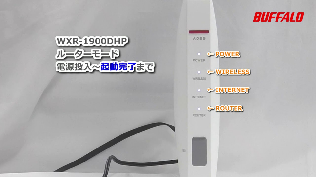 ルーターモード ランプ Wxr 1900dhp Youtube