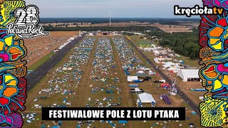 Festiwalowe pole z lotu ptaka