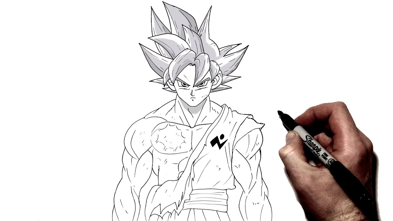 Drawings Of Goku Mui, HD Png Download , Transparent Png Image - PNGitem