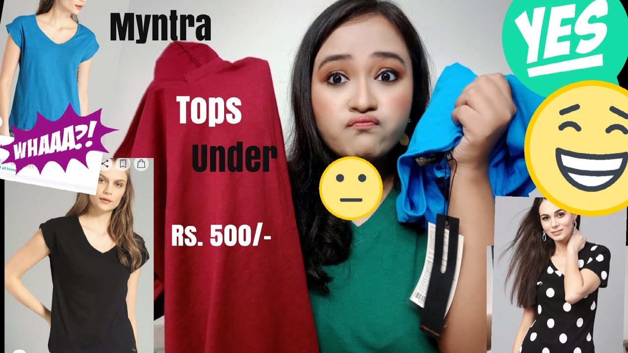 Myntra tops below 500, Myntra tops haul 2021