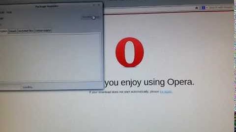 Installation of Opera web browser in Linux Mint
