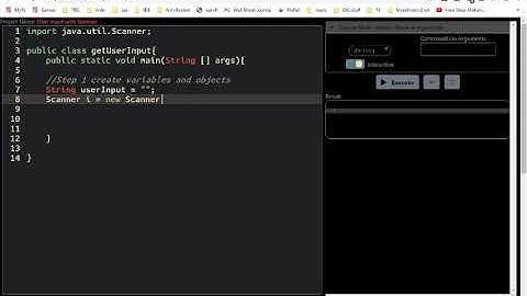 Java Scanner for user input