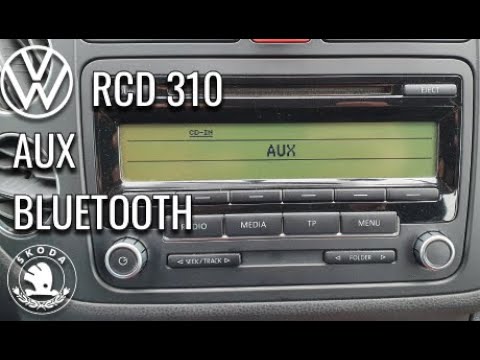 VW RCD 310 - AUX, BLUETOOTH MENU