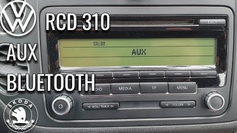 VW RCD 310 - AUX, BLUETOOTH MENU