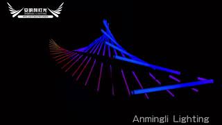LED Infinite Rotating Interactive Pixel Tube | Anmingli Lighting