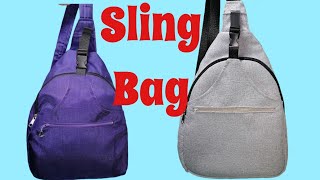 How to sew a Sling back pack