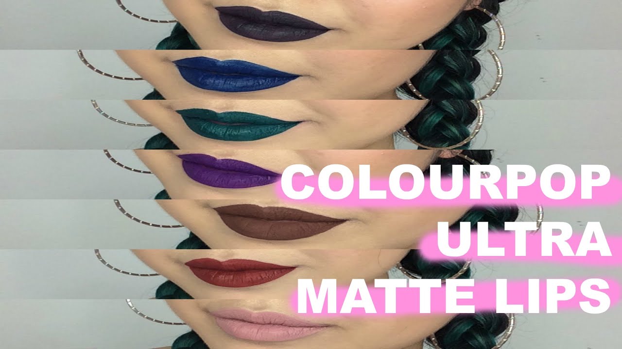 Colourpop Ultra Matte Lips Swatches