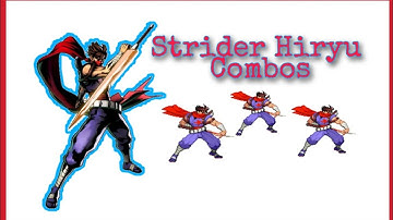 Marvel vs Capcom: Infinite- Strider Hiryu combos #mvci #marvelvscapcom