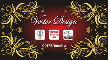 how to make vector design in coreldraw, with cdtfb , Learn corel with cdtfb