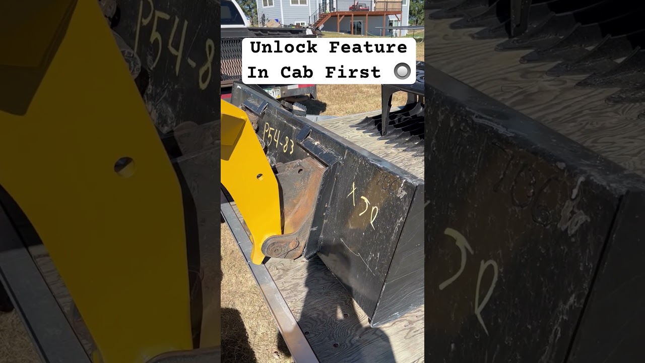 How to Remove Skid Steer Attachments