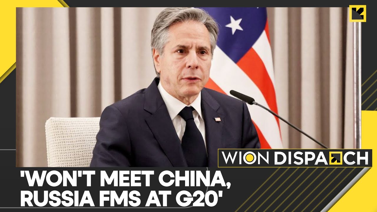 G20 Foreign Ministers meet: Antony Blinken says ‘no plans’ to meet Russia, China at G20 | WION News
