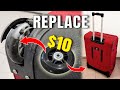 How to replace suitcase luggage wheels for 10  repair  xdiy