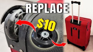 How To Replace Suitcase Luggage Wheels For $10, Repair