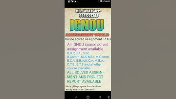 LSE -3 SOLVED ASSIGNMENT 2019 | 9097228308 | IGNOU ASSIGNMENT WORLD |