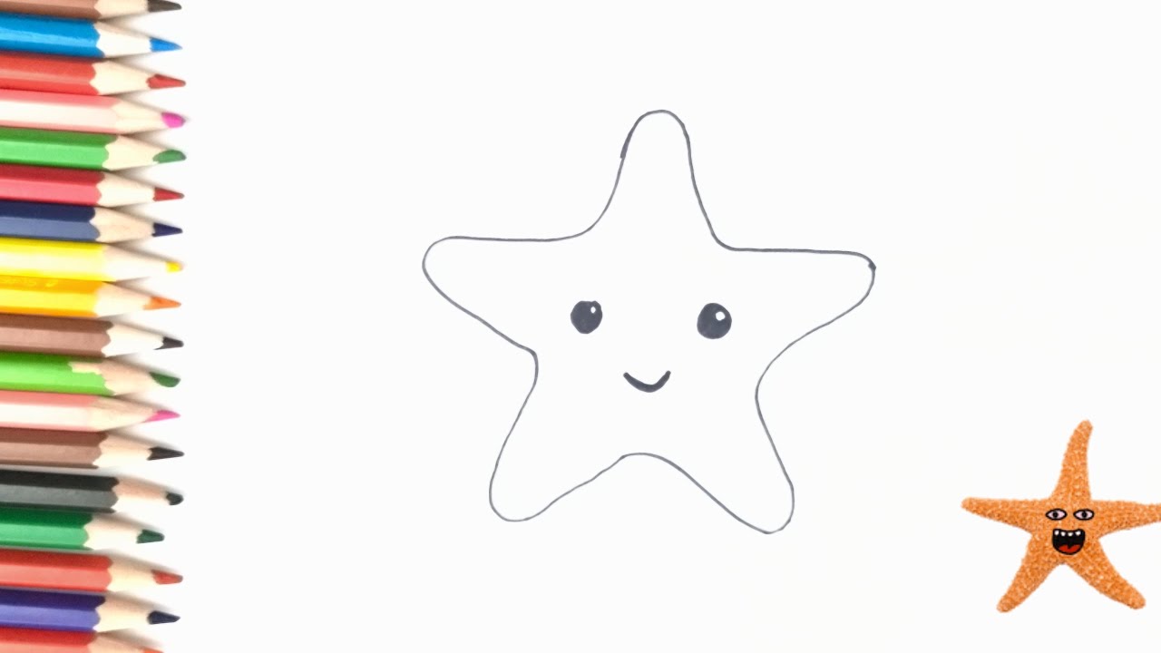 Cómo dibujar una estrella de mar: 6 Pasos (con imágenes)