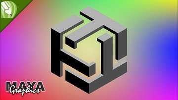Simple steps to create 3D cube logo in coreldraw | Alphabetical logo in coreldraw | Prespective logo