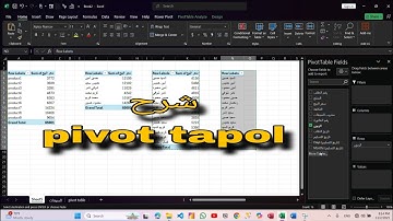 #تعلم الـ Pivot Table في Excel خطوة بخطوة | تحليل البيانات بسهولة للمبتدئين