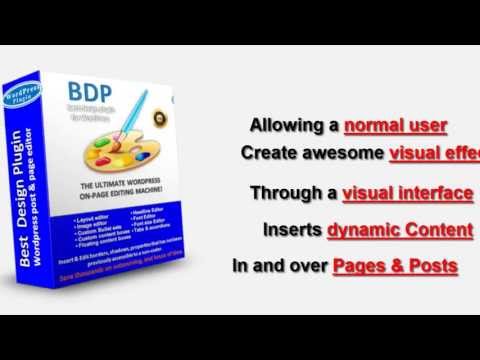WP Best Design Plugin - Ultimate WP design plugin (WYSIWYG)