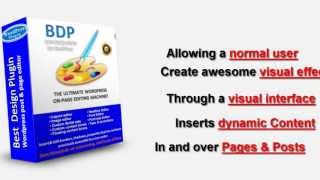 WP Best Design Plugin - Ultimate WP design plugin (WYSIWYG)