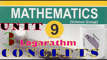 Science Group Mathematics Class 9 Unit 3, Concept of Logarithm, Scientific notation etc.
