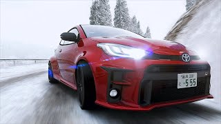 Toyota GR Yaris SNOW DRIFT | Ultra Realistic | Assetto Corsa - Steering Wheel Gameplay