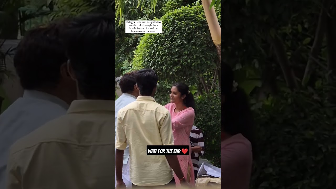 ❤️Balayya delighted to see a female fan with cake😍&invited her&celebrated with her&blessed them#nbk