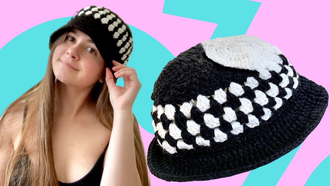 Tutorial: How to Crochet a Yin Yang Bucket Hat - YouTube