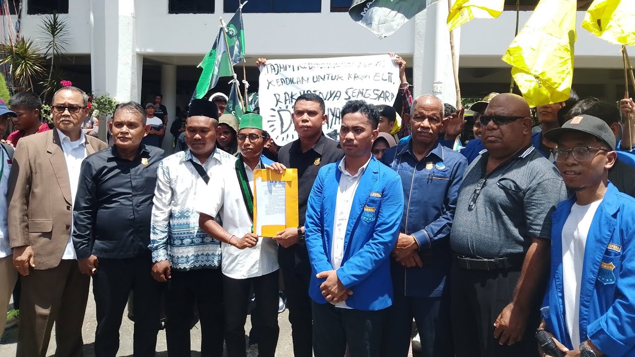 Cipayung Plus Papua Demonstrasi Minta DPR Tidak Nonton Rakyat Menderita