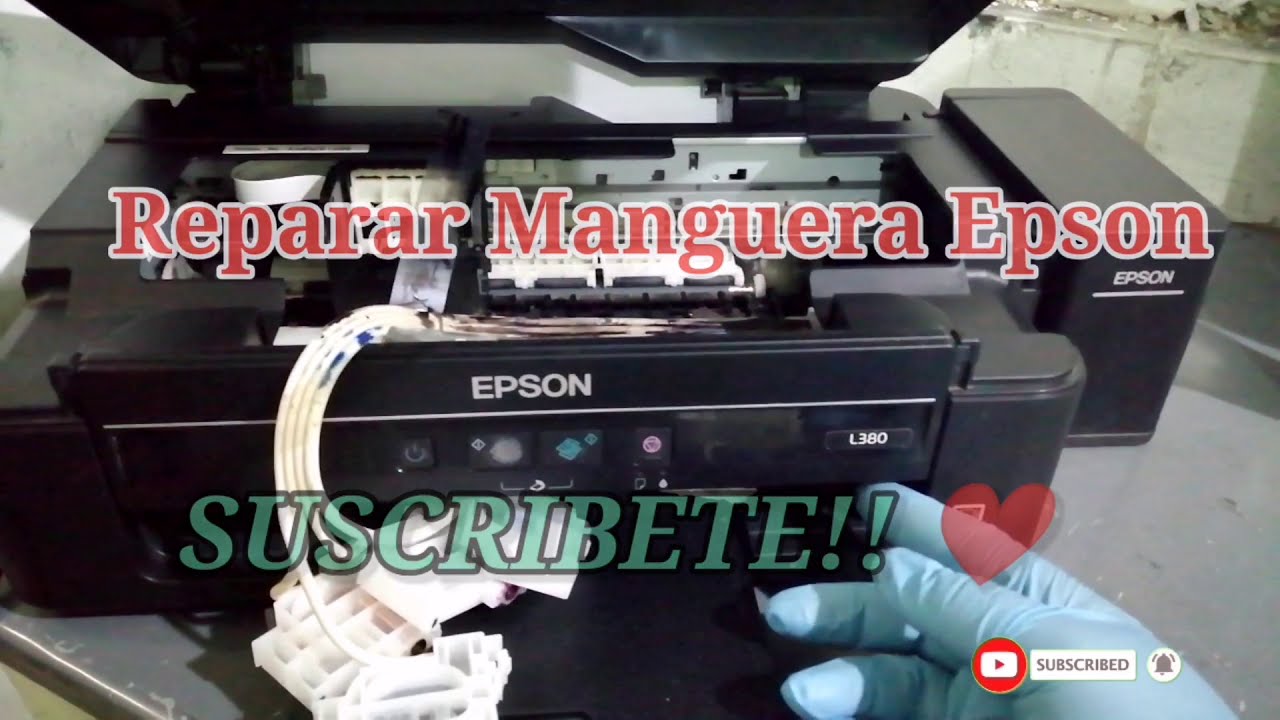 Reparar Manguera O Sistema de Tinta Continua Impresora Epson I Canon I HP -  YouTube