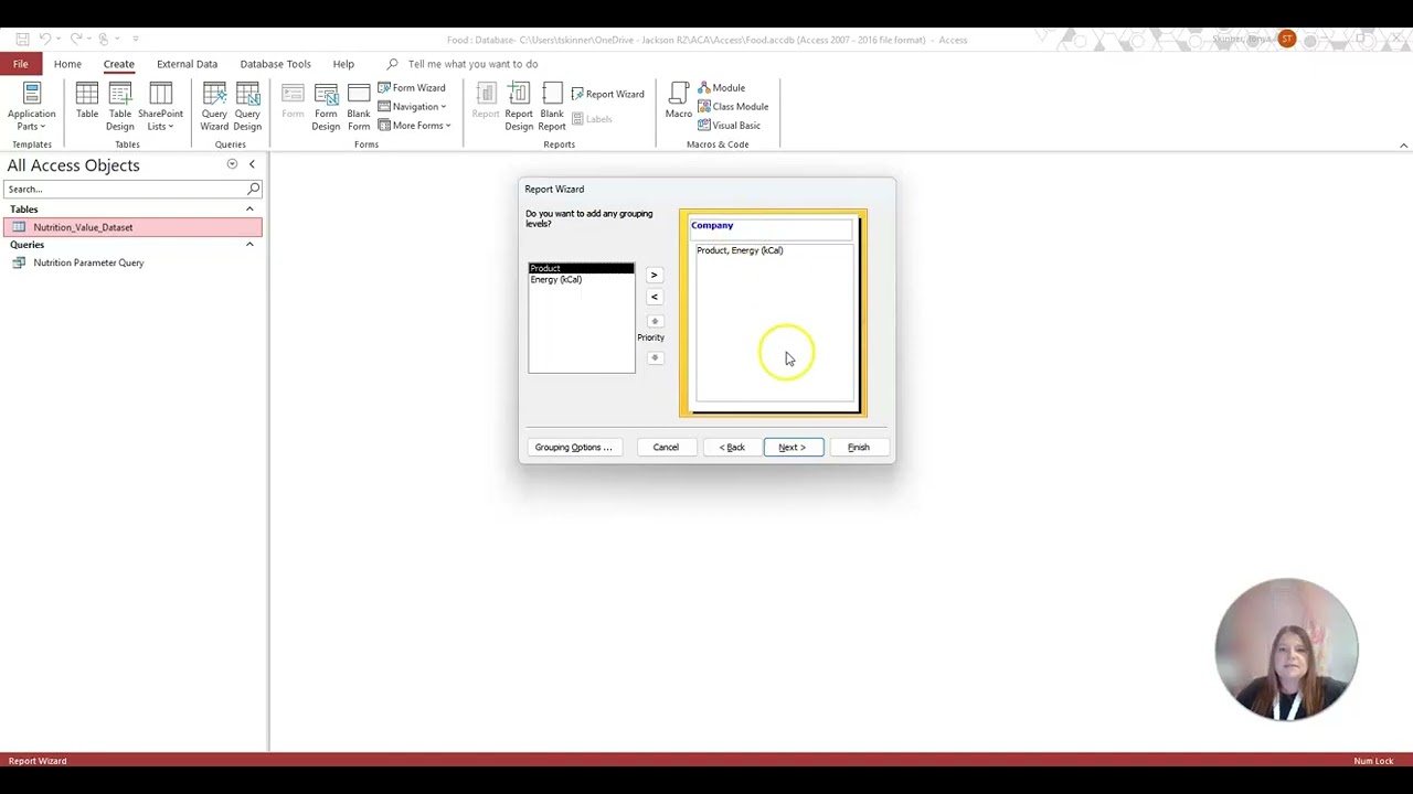 Access - Fast Food Database Review