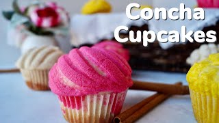 Concha Cupcakes