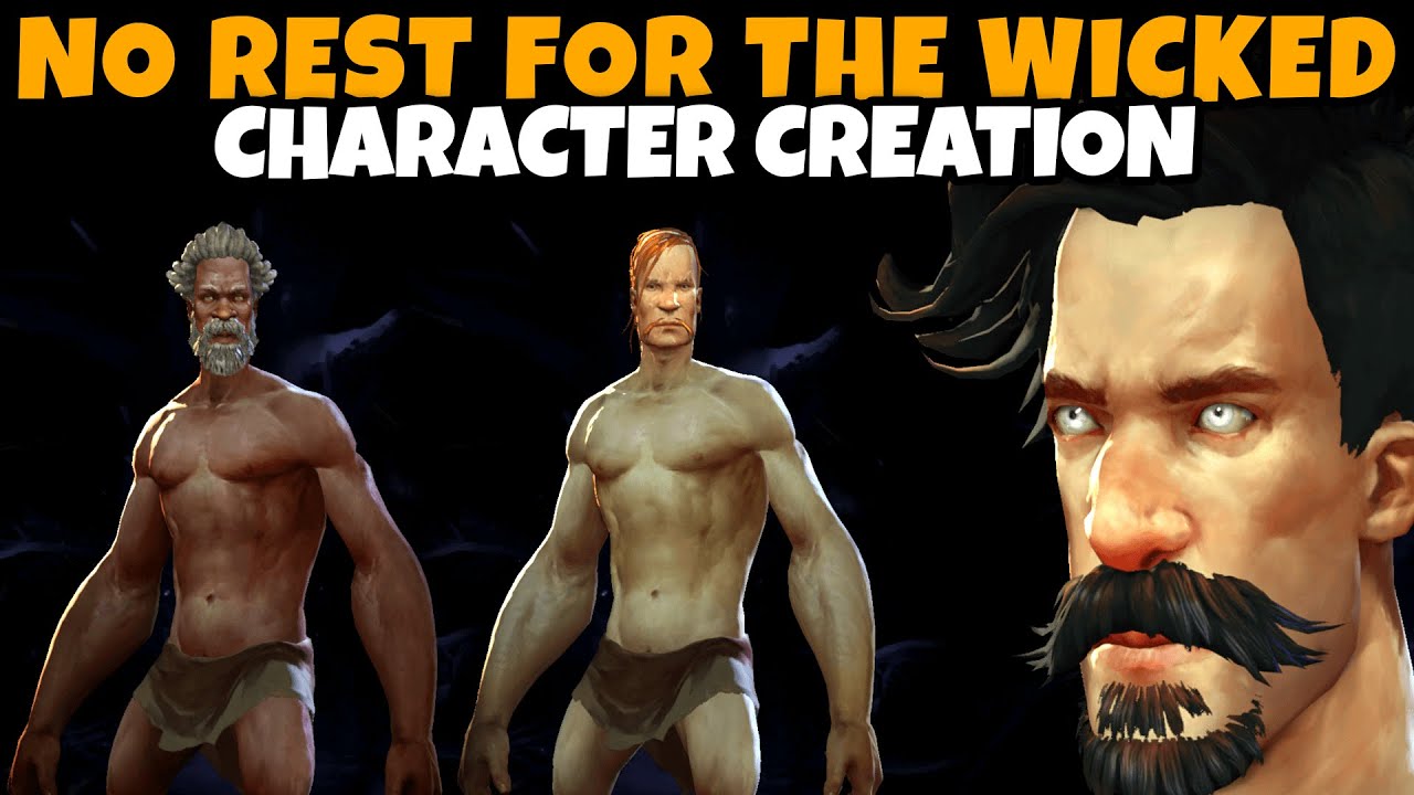 No Rest For The Wicked Male Character Creation (Full Customization, All Options, More!)