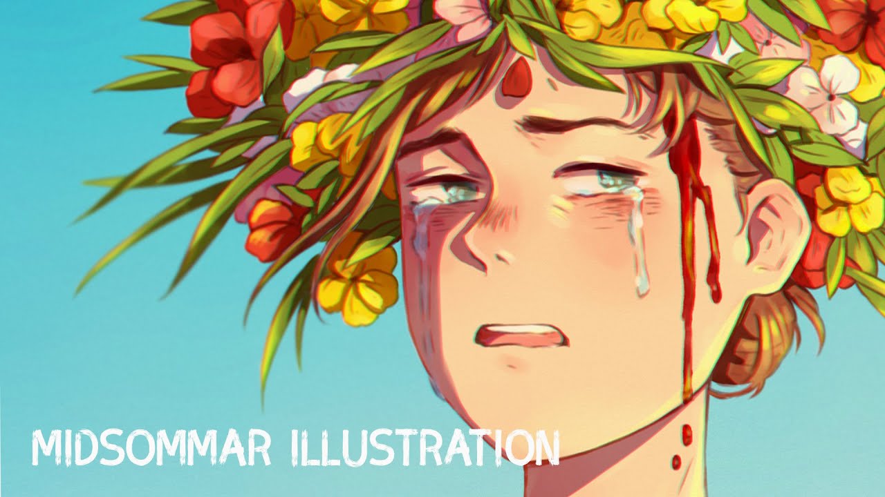 Midsommar Illustration | Speedpaint - YouTube