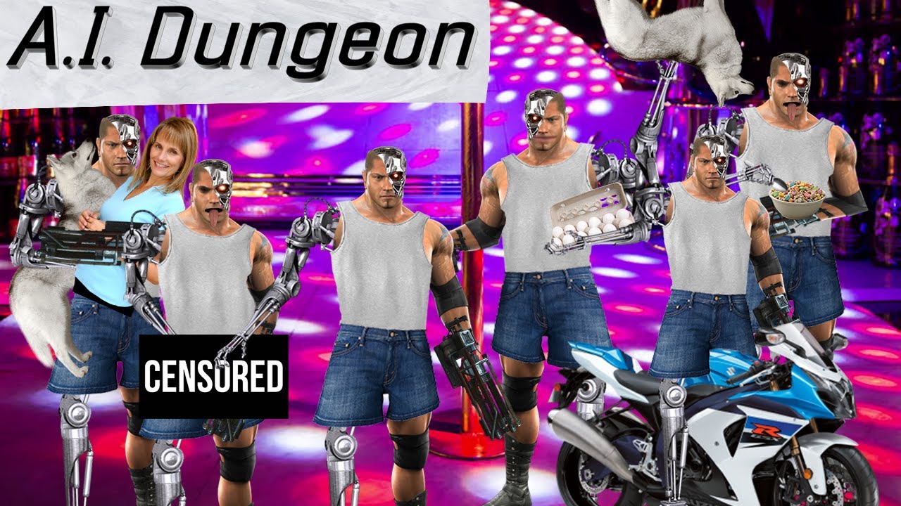 A.I. Dungeon (Animated): John Robot quickly fights evil in a cyberpunk dystopia