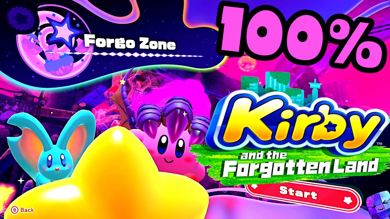 Forgo Zone 🌺 Kirby and the Forgotten Land 🌺 100% Walkthrough All Leon's Souls